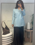 Blazer oversize Bleu
