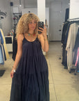 Robe Bohème bleu marine