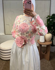 Top crochet Rose