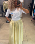 Jupe bouffante jaune