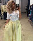 Jupe bouffante jaune